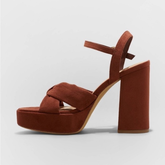 Women's Riah Platform Heels - A New Day™
Brown new - Picture 2 of 7